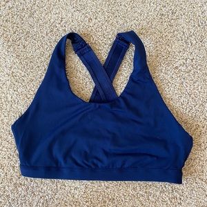 Navy Blue Fabletics Sports Bra